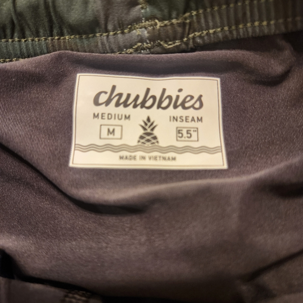 NWT CHUBBIES Men's"You Can't See Mes" Athlounger Green Camo Shorts Size Medium - Picture 6 of 12